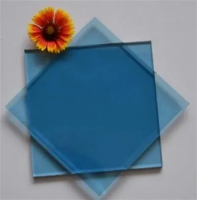 Vidro flutuante azul Ford