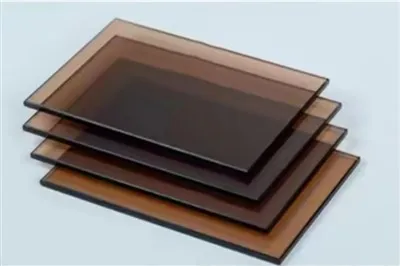 Vidro flutuante de bronze dourado